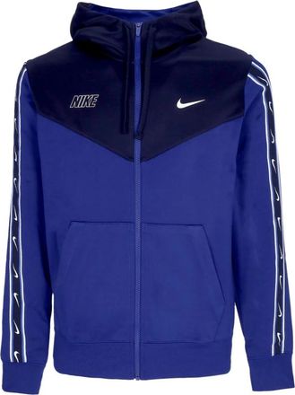 Nike Sportswear Full-Zip Hoodie - Heren - Sportshirts - Blauw - XL - Katoen - Fitness