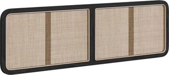 vidaXL Headboard with Headboard Black 180 x 55x 3 cm Rattan vidaXL