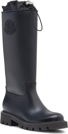 Moncler Kickstream Waterproof Rain Boot in Black at Nordstrom, Size 10Us