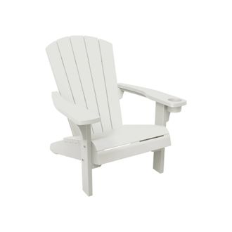 Dmora Dmora - Sillas De Jard&iacute;n Tombolo, Silla De Jardin, Asiento Exterior Multiusos, Banco De Jard&iacute;n, 80x93 H93 Cm, Blanco