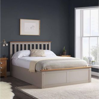 Birlea Phoenix Ottoman Storage Bed Frame in Grey | Size: King