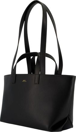 A.P.C. Womens Le Drummer Shoulder Bag Black Cowhide