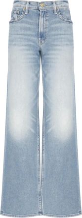 Mother Jeans a gamba ampia con cinque tasche - Blu