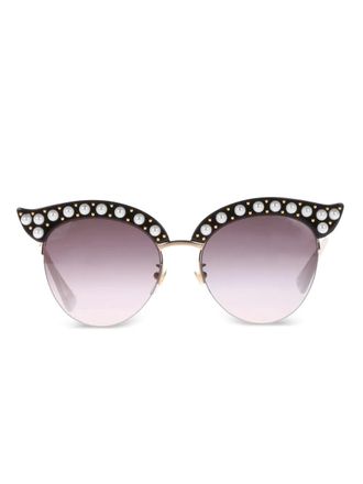 Gucci Occhiali da sole cat-eye - Nero