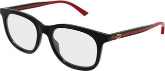 Gucci Rechthoekig Optisch Montuur - Dames - Brillen - Zwart - 51 MM - Accessoires