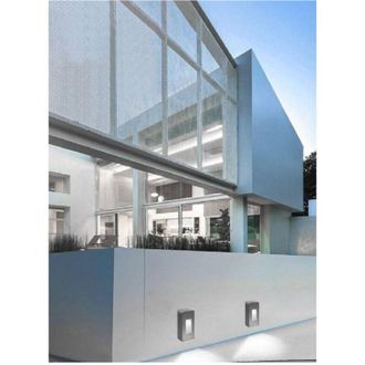 Trade Shop Trade Shop Traesio - Trade Shop - Segnapasso Da Esterno Faretto 12 Watt Ip65 Grigio Luce Calda Fredda Es62