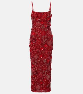 Rachel Gilbert Abito da cocktail Francesca con decorazioni