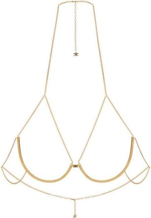 Elisabetta Franchi Accessoires, Dames, Geel, ONE Size, Bodychain Ketting
