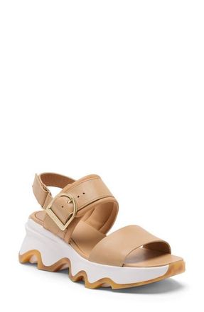 Sorel Kinetic Impact Wedge Slide Sandal in Honest Beige/Sea Salt at Nordstrom, Size 10.5