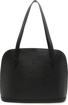 Louis Vuitton Black Noir Epi Leather Shoulder Bag Tote Bag (Pre-Owned)