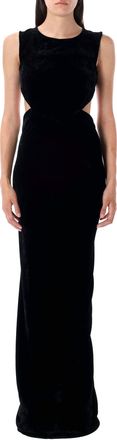 Rick Owens Open Back Cutout Evening Gown