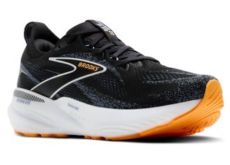 Brooks Mens Glycerin 22 Gts Shoes In Black/country Blue/orange Pop