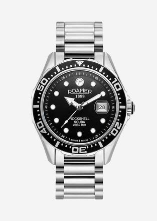 Roamer Rockshell Mark Iii Scuba Black Dial Mens Watch 220858 41 85 50