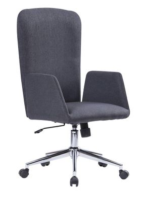 Serena Serena - Silla De Oficina Launceston, Sill&oacute;n Presidencial Con Reposabrazos, Silla De Oficina Ejecutiva Ergon&oacute;mica, Cm 55x56h98/105, Gris