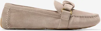 Cole Haan Womens Emmie Knot Drivers - Beige Size 10.5
