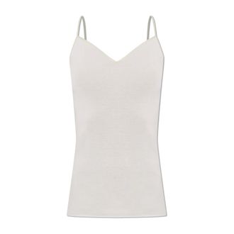 Hanro Sleeveless Tops, female, Pink, Size: XS Cotton Seamless Spaghetti Top