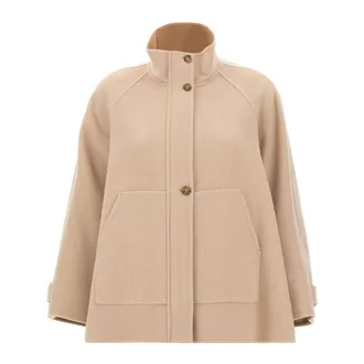 Elena Miro Dames, Jassen, Beige, Maat: S Wol