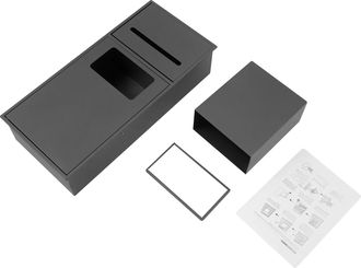 OEM Cubo De Basura De Acero Inoxidable, Dise&ntilde;o Que Ahorra Espacio, Gris Claro