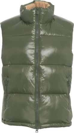 Save The Duck Waistcoats, male, Green, M, Green Waistcoat with Plumtech Insulation