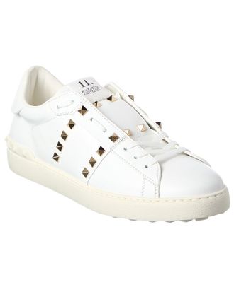 Valentino Rockstud Untitled Leather Sneaker