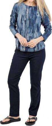 Elliott Lauren Control Stretch Faux Jeans In Navy