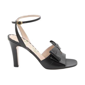 Valentino Garavani Schoenen, Dames, Zwart, 40 EU, Leer, Rockstud Pumps met enkelbandje
