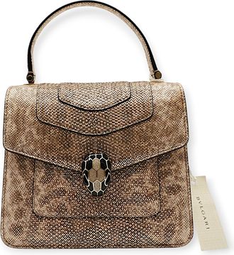 Bulgari Womens Serpenti Forever Crossbody Bag - 20s - Silver Leather - One Size