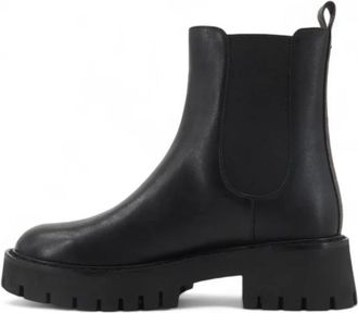 Michael Kors Asher leren enkellaars - Dames - Chelseaboots - Zwart - 37 1/2 EU - Leer - Schoenen