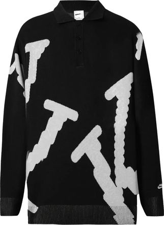 Nike Trui met polokraag - Zwart