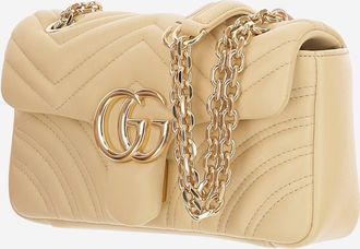 Gucci Womens Shoulder Bag Margarine Lamb