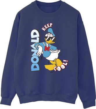 Disney Heren Donald Duck Cool Sweatshirt (Marineblauw)