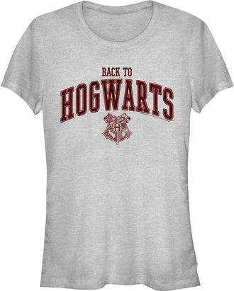 Harry Potter Juniors Harry Potter Back to Hogwarts Collegiate Graphic Tee in Athletic Heather at Nordstrom, Size Xx-Large