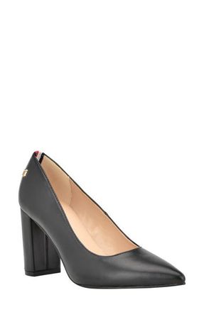 Tommy Hilfiger Abilene Block Heel Pump in Black at Nordstrom, Size 5.5