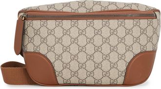 Gucci Beige Brown Leather Pvc Sling Bag (Pre-Owned)