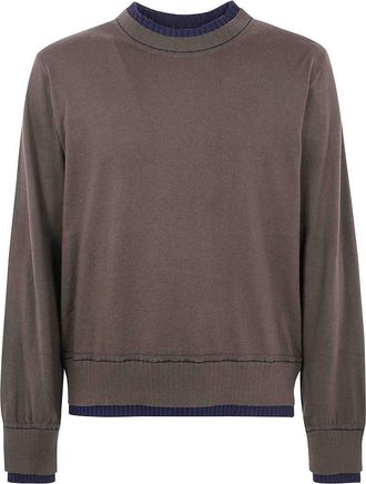 sacai Cotton Cashmere Knit Pullover