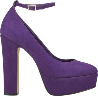 Cosmoparis Schoenen, Dames, Paars, 39 EU, Trendy Platform Pump in Nubuck