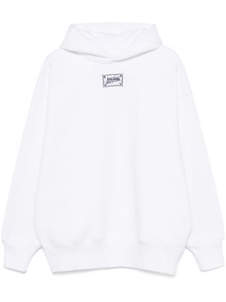 Jean Paul Gaultier logo-print hoodie - White