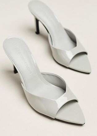 Black Suede Studio Brea 80 Open-Toe Heels