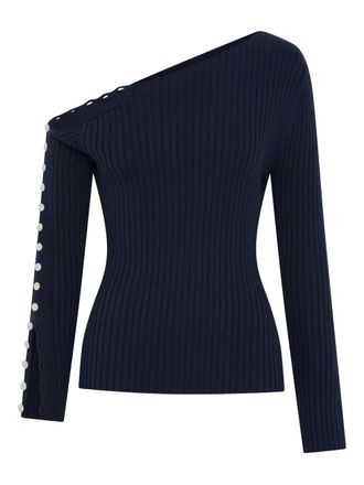 Anna Quan Bryn off-shoulder top - Blue