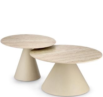 BIZZOTTO Keramik Design Couchtisch Set Hardy