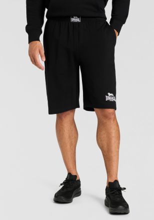 Lonsdale Sweatshorts LONSDALE FENCOTE, Herren, Gr. 5XL, N-Gr, schwarz-weiss (schwarz, wei&szlig;), Obermaterial: 100% Baumwolle, Hosen Sweatshorts, sportlicher Stil,