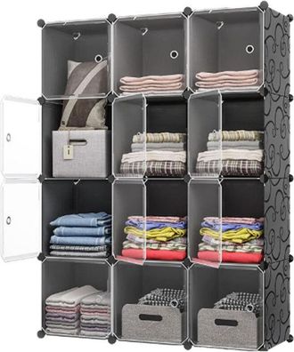 OEM Armario Modular 12 Estantes Estantes Librer&iacute;a Muebles Armario