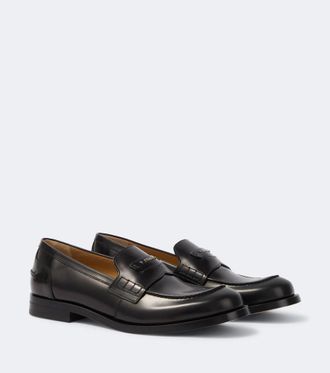 Fendi Fendi Ateneo leather penny loafers
