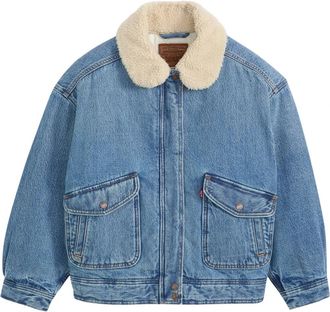 Levi's Jassen, Dames, Blauw, S, Sherpa Bomber 1 Turning Heads