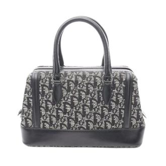 Dior Pre-owned Handbags, female, Gray, Size: ONE SIZE Pre-owned Trotter Canvas Leather Handbag