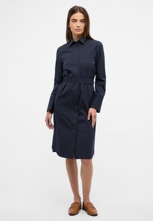 Eterna Blusenkleid ETERNA LOOSE FIT, Damen, Gr. 44, Normalgr&ouml;ssen, blau (navy), 100% Baumwolle, Kleider Blusenkleid