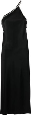 Dodo Bar Or crystal-embellished one-shoulder midi dress - women - Viscose - 40 - Black