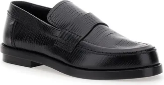 Alexander McQueen Black Slip-On Loafers
