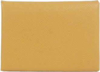 Herm&egrave;s Brown Epsom Leather Coin Purse/Coin Case (Pre-Owned)