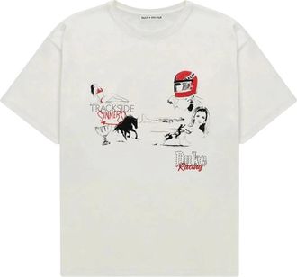 Duke + Dexter Smoke T-shirt - Heren - T-shirts - Wit - M - Katoen - Tops